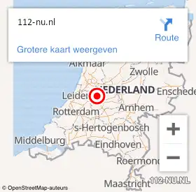 Locatie op kaart van de 112 melding: Brandweer Graag contact met CaCo/Meldkamer op 29 maart 2024 01:24