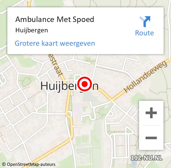 Locatie op kaart van de 112 melding: Ambulance Met Spoed Naar Huijbergen op 29 maart 2024 03:27