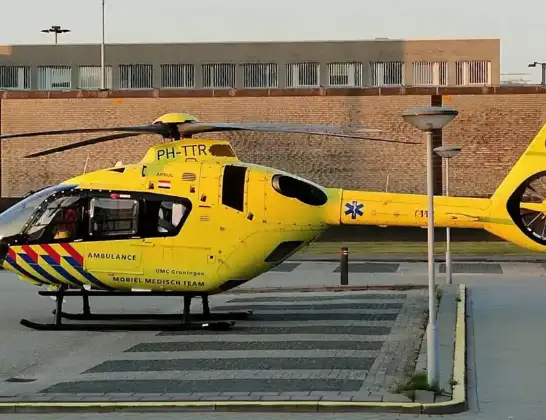 Traumahelikopter naar Amsterdam Heliport | 27 april 2024 20:59