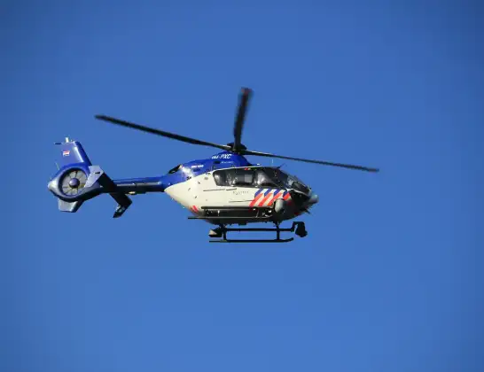 Politiehelikopter onderweg vanuit Dreischor | 10 mei 2024 12:20