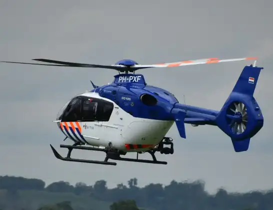 Politiehelikopter naar IJmuiden Heliport | 13 mei 2024 13:29